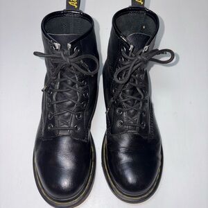 Dr. Martens Black Leather Lace-Up Boots
